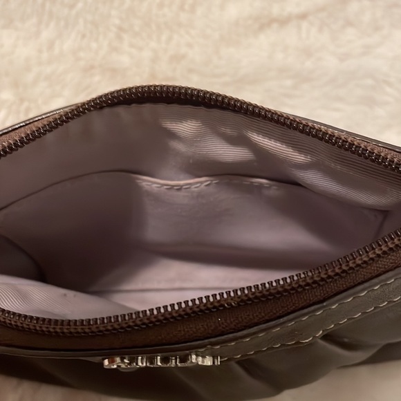 Coach Brown Gathered Wristlet - Picture 8 of 8